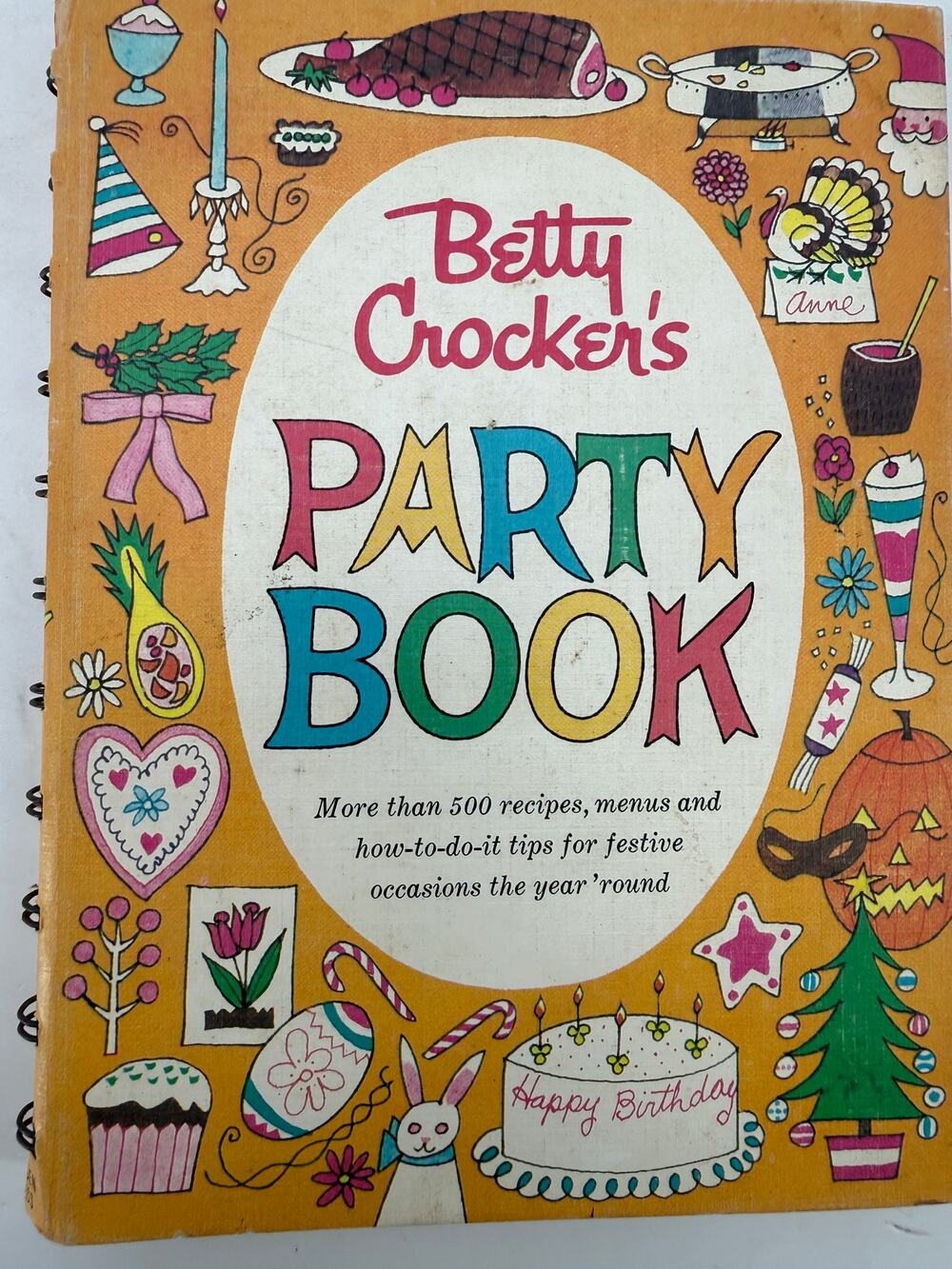 Betty Crocker Party Book 1960 First Edition Third Printing Vintage Cookbook